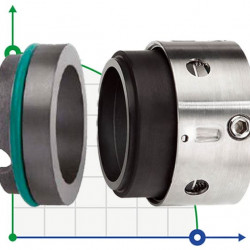 Uszczelnienie pompy R-58B 65, CAR/SIC, VITON, 304, ВО