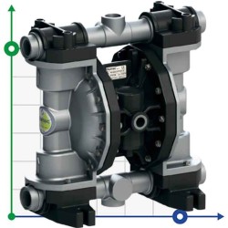 Pneumatyczna pompa membranowa do farb PHOENIX P160 ALU HYTREL, 170 l/min