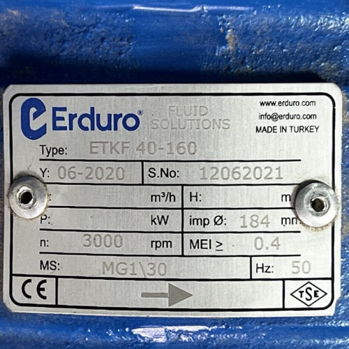 BTKF 40-160 Pompa jednostopniowa wspornikowa, bez silnika (3000)