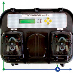 Pompa dozująca perystaltyczna podwójna AQUA PDP TECHNOPOOL PH-RX 1,4-1/3-1 SANTOPRENE/SANTOPRENE 230V CZARNA