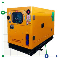 Przemysłowy generator diesla VLAIS KP-PC16 z ATS, silnik Ricardo 16kVA, 12.8kW, 380V/50HZ typ zamknięty