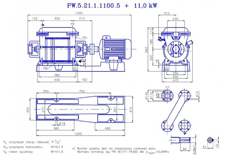 PW.5.21.1.1100 pompa próżniowa dwustopniowa