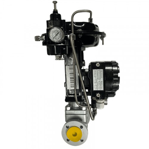 DN25 Pneumatycznie sterowany zawór regulacyjny 10P11Y-DNx2516Z-L122C-C (korpus CF8, gniazdo SS304) z pozycjonerem YT-1000, wejście 4-20 mA, Ex