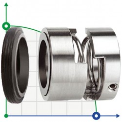 Uszczelnienie pompy R-128P 30, TC/TC, VITON, 304, T1A