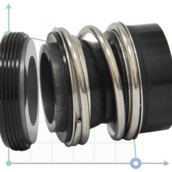 Uszczelnienie pompy R-MG12 75, SIC/SIC, VITON, 304, G60
