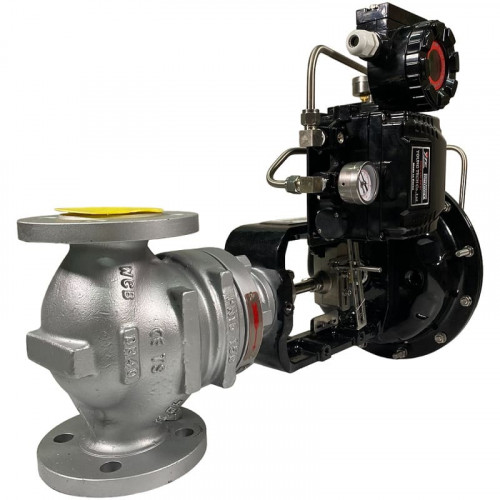 DN40 Pneumatycznie sterowany zawór regulacyjny 10P11Y-DNx4016Z-L122C-C (korpus CF8, gniazdo SS304) z pozycjonerem YT-1000, wejście 4-20 mA, Ex