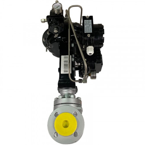 DN40 Pneumatycznie sterowany zawór regulacyjny 10P11Y-DNx4016Z-L122C-C (korpus CF8, gniazdo SS304) z pozycjonerem YT-1000, wejście 4-20 mA, Ex