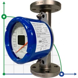 DN25 Przepływomierz rotametr stal nierdzewna KLZZ PN16 (woda), 160-1600 l/h, 4-20mA, Ex