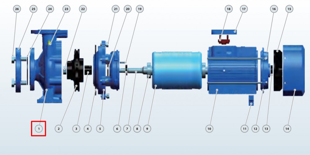 Obudowa pompy BST 40-200/7,5