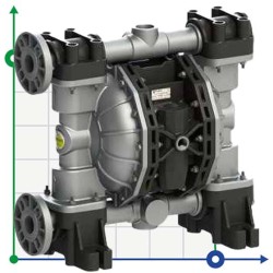 PHOENIX P500 ALU HYTREL+PTFE ATEX pompa membranowa pneumatyczna