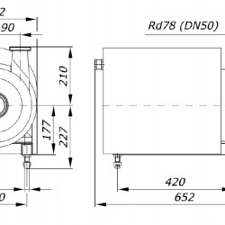 Pompa farmaceutyczna AISI 316L GU 42/60-7.5, 15 m3/h, 64 m, 7,5 kW, 380 V, 2900 obr/min