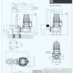 Pompa zatapialna Dreno VT-EX 100/4/240 C.370 z wirnikiem wirowym