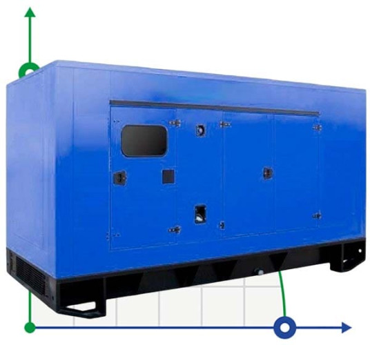 Przemysłowy generator diesla XHYW-200GF z ATS, silnik Weichai 250kVA, 200kW, 380V/50HZ typ zamknięty