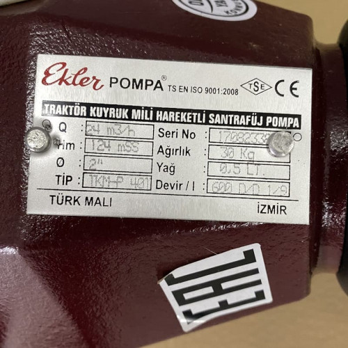 Pompa traktorowa na WOM MTZ-P 40/600 do nawadniania