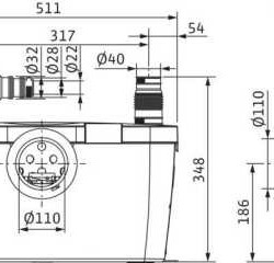 Agregat pompowy do ścieków z mechanizmem tnącym Wilo-HiSewlift 3-15