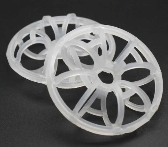 Pierścień Tellertee, PVDF, 51 mm, 25000 szt./m3