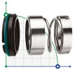 Uszczelnienie pompy R-108U 50, SIC/SIC, TTE, 304, T5F