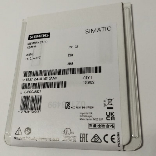 6ES7954-8LL03-0AA0 Karta pamięci S7-1200 256 MB