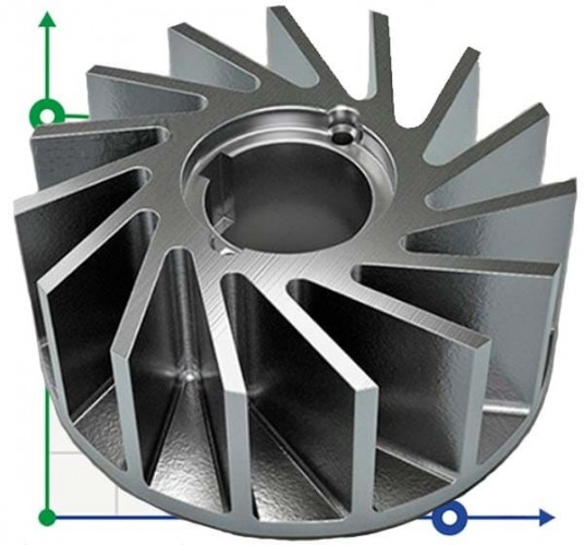 Wirnik do pompy 2BV5121, 236 mm, AISI 304