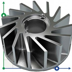 Wirnik do pompy 2BV5121, 236 mm, AISI 304