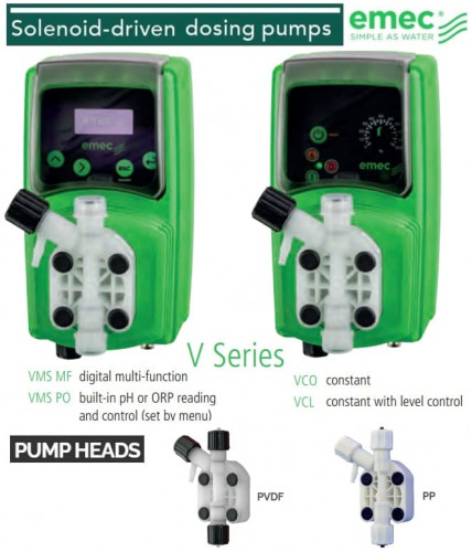 Pompa dozująca elektromagnetyczna EMEC VMSA PO SAMOODPOWIETRZAJĄCA 2-13,5 l/h, 18-1 bar