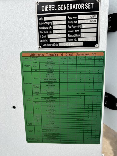 Przemysłowy generator diesla KDE-3000 z ATS, silnik Ricardo 30kVA, 24kW, 380V/50HZ typ zamknięty