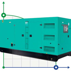 Przemysłowy generator diesla XHYC-300GF z ATS, silnik Cummins 400kVA, 300kW, 380V/50HZ typ zamknięty