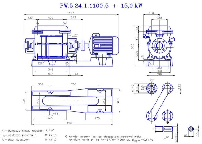 PW.5.24.1.1100 pompa próżniowa dwustopniowa