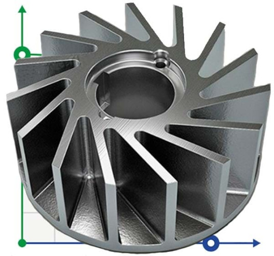 Wirnik do pompy 2BV5131, 260 mm, AISI 304