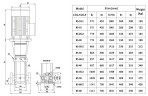 CDLF 85-60-2, AISI 304 pompa wielostopniowa do mycia CIP