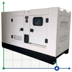 Przemysłowy generator diesla VLAIS KDE-40000 z ATS, silnik Ricardo 40kVA, 32kW, 380V/50HZ typ zamknięty