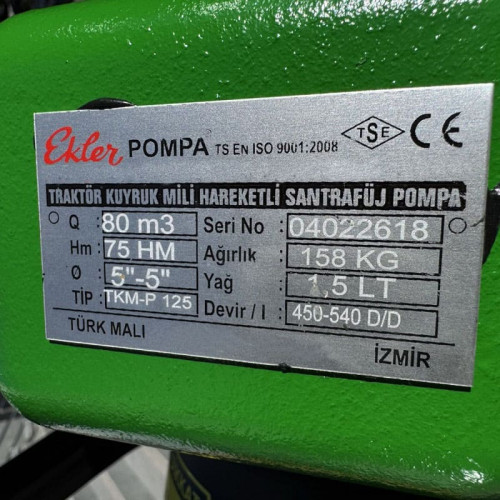 MTZ-P 125/450 ciągnik WOM pompa z napędem wału WOM do nawadniania