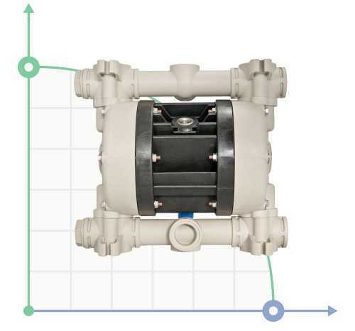 Pneumatyczna pompa membranowa BOXER 81 PP IB81-P-HTTPVX-