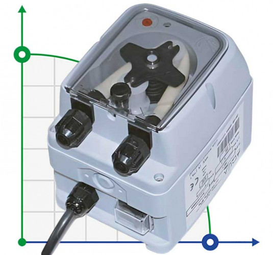 Pompa dozująca perystaltyczna AQUA PDP TEC-POOL 4-1 100-240VAC SANTOPRENE CZARNA Z POZIOMEM WSTĘPNYM