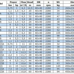 IRG BGL 40-250B (5,5/60), 4kW, 2880 odśrodkowa pompa pionowa