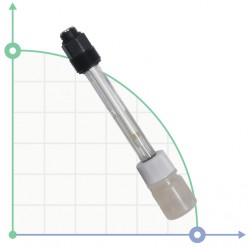 Gwintowany szklany czujnik ph, 10 bar-80°C.