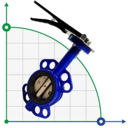 DN80 Zawór motylkowy, integralny kołnierz
