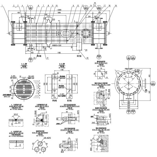 Deflagrator z płaszczowo-rurowym wymiennikiem ciepła W6.502, 25 m2