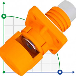 CN06-LSP120A-01-LM, 120A, 1000V DC śruba złącza typu nakrętka, pomarańczowa