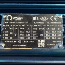 Pompa próżniowa z pierścieniem wodnym ESV 150/50, 110 m3/h, 3 kW, 3000 obr.