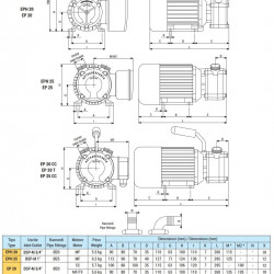 Pompa wirowa do opróżniania zęz LIVERANI EP 25 MP, 60 l/min, CC/24V, 0,55 kW, 2800 rpm, brąz, Seal wargowa