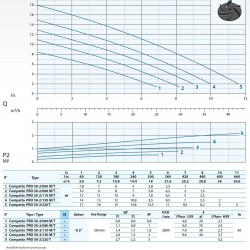 Pompa zanurzeniowa Dreno COMPATTA PRO 50-2/110 M/G z wirnikiem wirowym