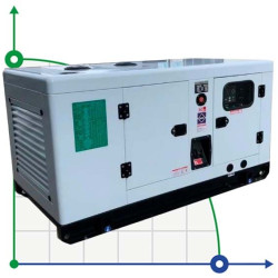 Przemysłowy generator diesla VLAIS KDE-60000 z ATS, silnik Ricardo 62.5kVA, 50kW, 380V/50HZ typ zamknięty