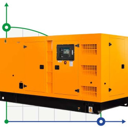 Przemysłowy generator diesla XHYC-800GF z ATS, silnik Cummins 1000kVA, 800kW, 380V/50HZ typ zamknięty