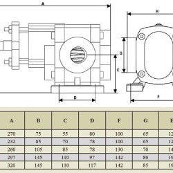Pompa zębata do glukozy, czekolady EMSE EDP 1006, 1 1/2 cala, 6 m3/h, bez silnika