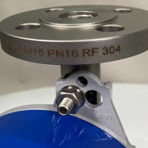 DN15 Przepływomierz rotametr ze stali nierdzewnej KLZZ PN6 (ciekła mieszanina alkoholi C2H5OH 92%), 5-50 l/h, 4-20mA, Ex