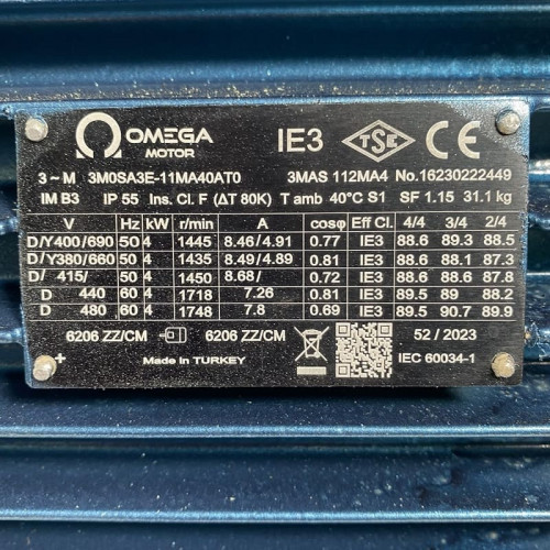 Pompa próżniowa z pierścieniem wodnym ESV 210/80, 145 m3/h, 4,0 kW, 1450 obr.