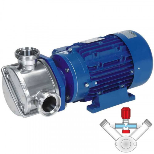 Pompa wirnikowa do mydła w płynie, balsamu, kremu, szamponu LIVERANI EP MINOR 40+BY-PASS NR MF/I 1,5kW, 900obr./min, 220V z przełącznikiem rewersyjnym