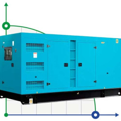 Przemysłowy generator diesla XHYC-1000GF* z ATS, silnik Cummins 1250kVA, 1000kW, 380V/50HZ typ zamknięty