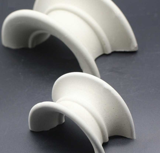 Ceramiczne siodłowe wypełnienie, 25x19x3 mm, Ceramic Saddle Ring